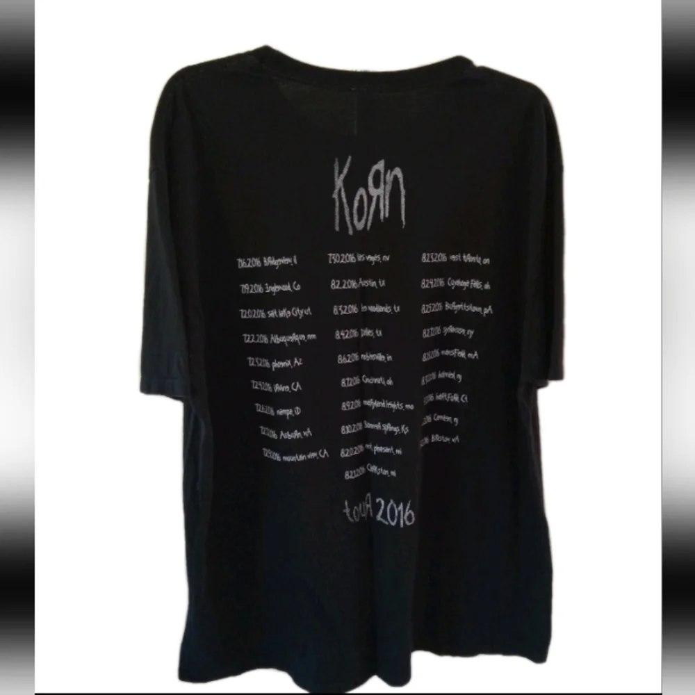 Korn 2016 Tour Black Tshirt XXL - Picture 2 of 4
